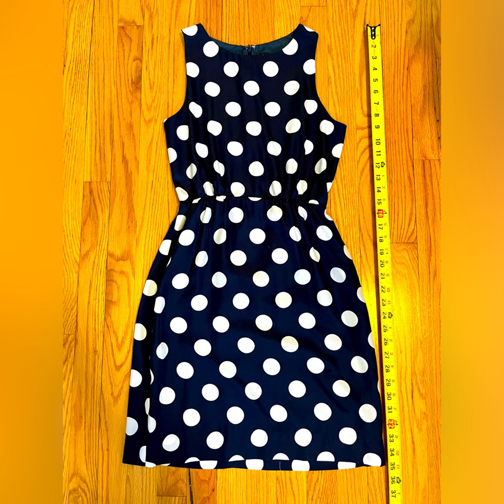 Black and white polka dot J.crew dress